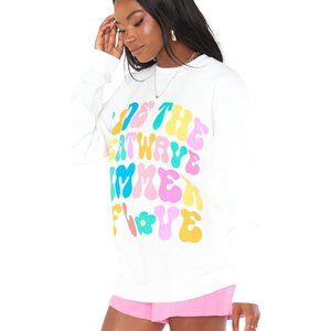 NWT Show Me Your Mumu Stanley Oversized Sweatshirt Ride the Wave Summer …
